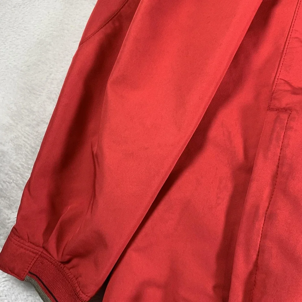 Nike Golf Jacket Mens Medium Red V-Neck‎ Pullover The Retreat Windbreaker Coat